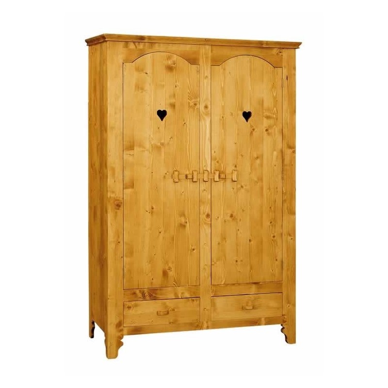 Armoire 2 portes motifs cœur