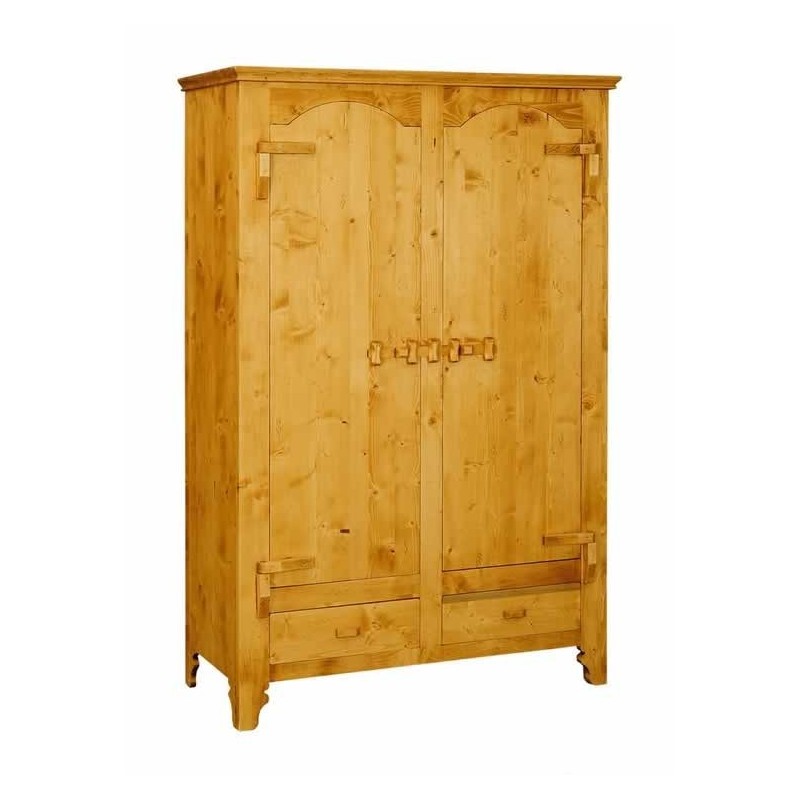 Armoire 2 portes charnières bois