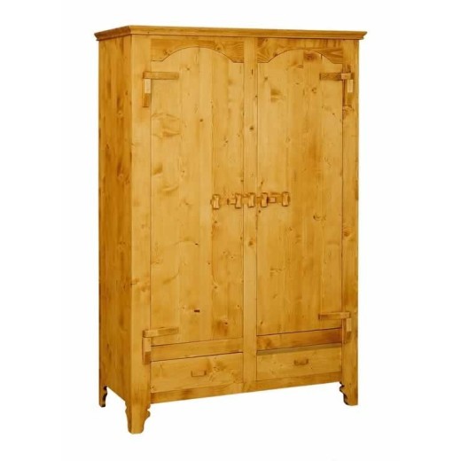 Armoire 2 portes charnières bois