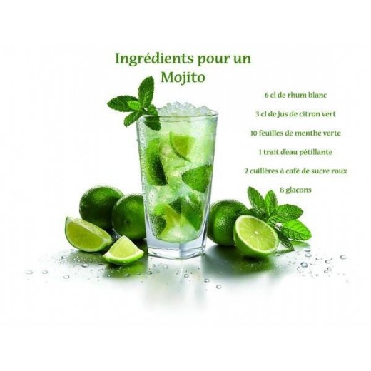 Planche à découper 40x30cm Mojito