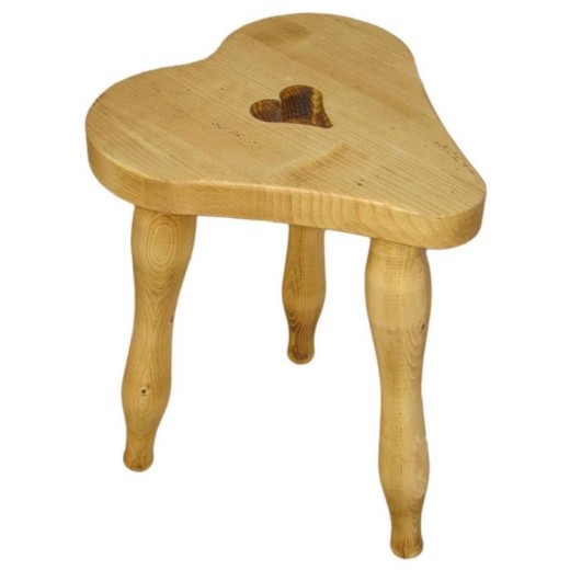 Tabouret cœur Megève