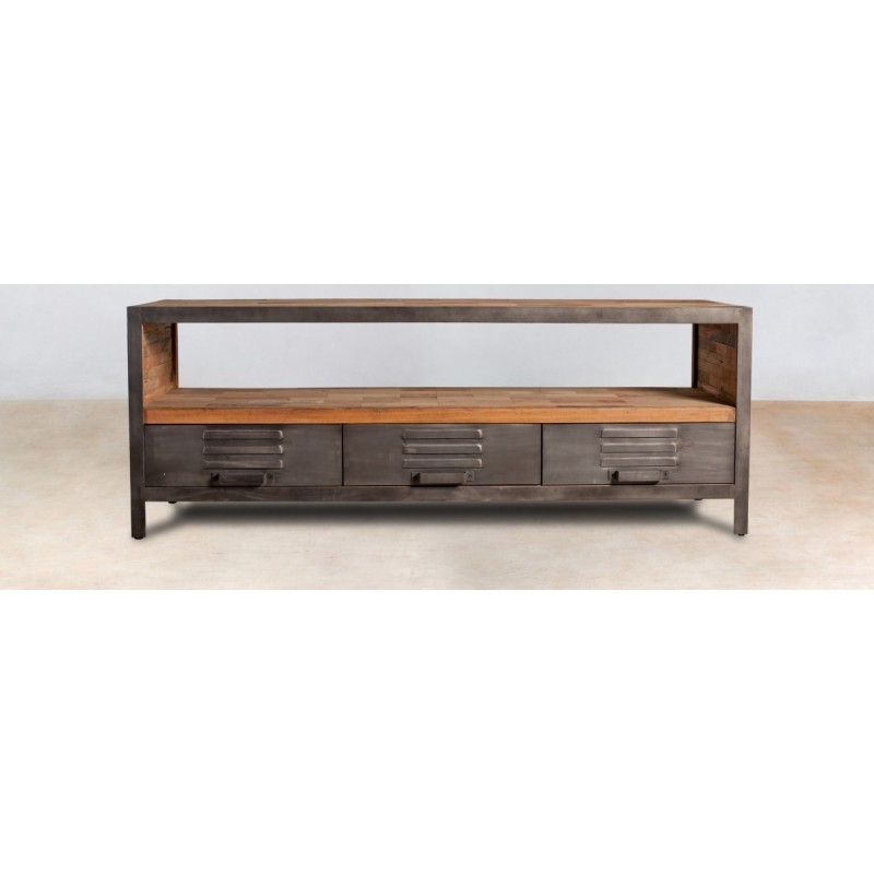 Meuble tv 1 niche - 3 tiroirs 160cm