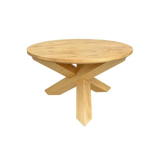 Table basse ronde Ø90 pieds croix