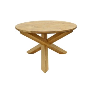 Table repas ronde Ø125 pieds croix