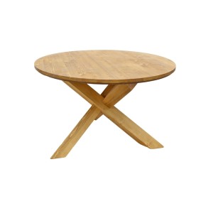 Table repas ronde Ø125 pieds croix