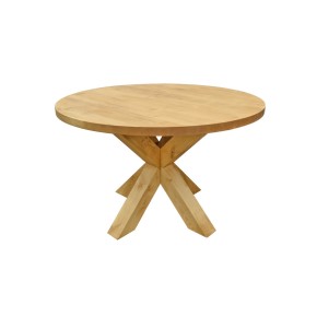 Table repas ronde Ø120 4 pieds croix