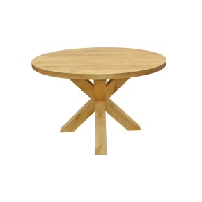 Table repas ronde Ø120 4 pieds croix