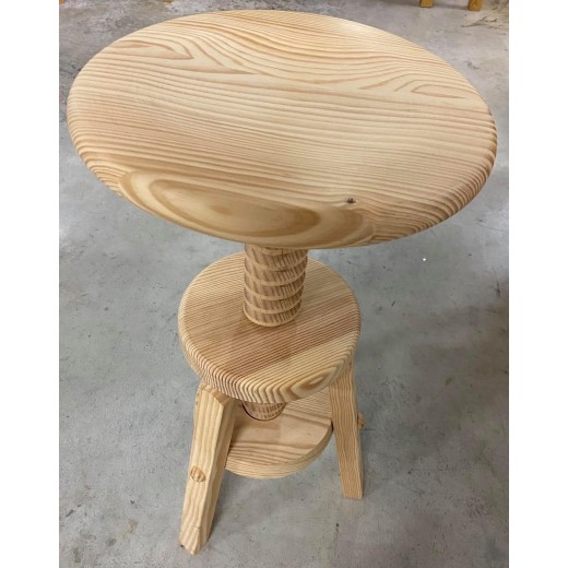 Tabouret à vis réglable