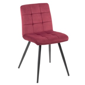 Chaise bordeaux matelassé