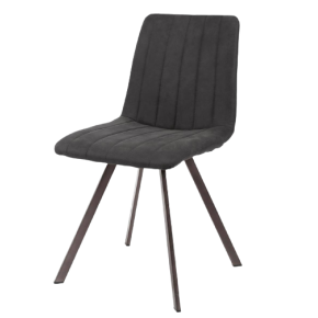 Chaise anthracite pieds en biais