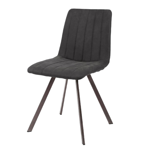 Chaise anthracite pieds en biais