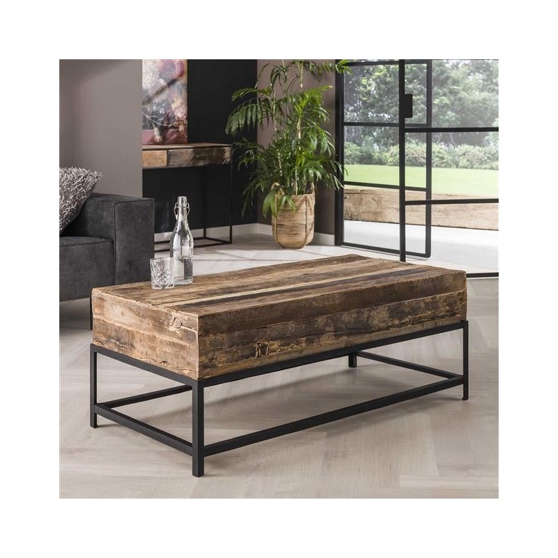 Table basse bois recyclé