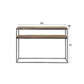 Console 110cm bois dur