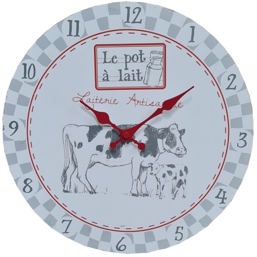 Horloge murale "milk" 30cm