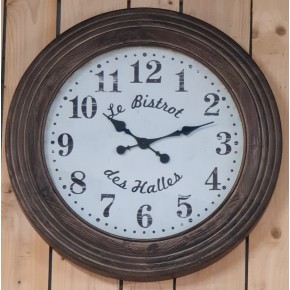 Horloge murale "bistrot" 80cm