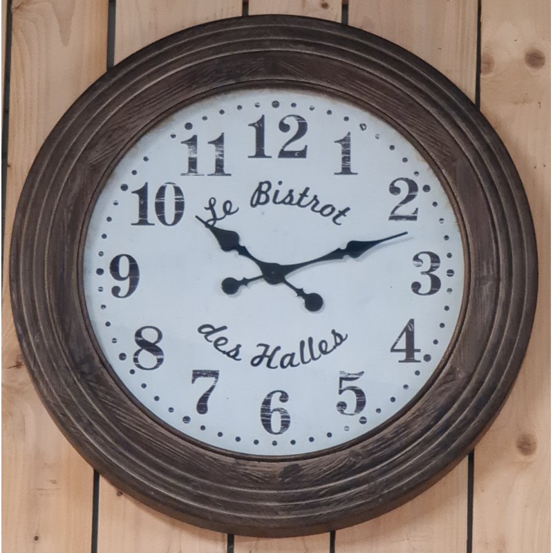 Horloge murale "bistrot" 80cm