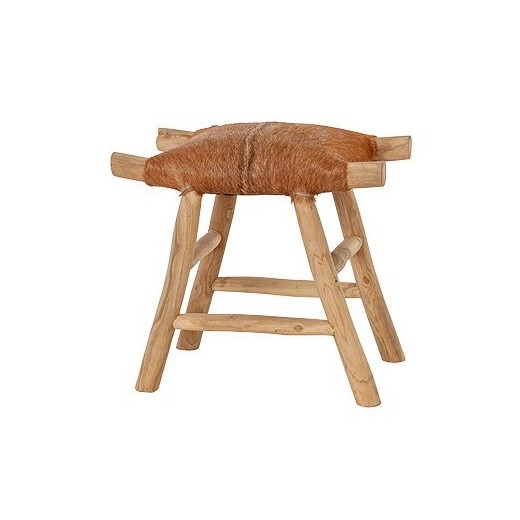 Tabouret Japon peau de chèvre