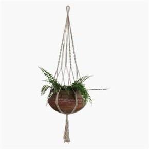 Porte plante en macramé