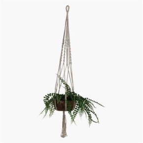 Porte plante en macramé