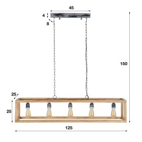 Suspension 5L cadre Manguier