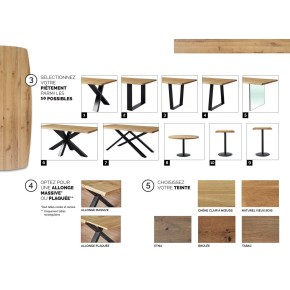 Table 240cm ( tables à la carte )