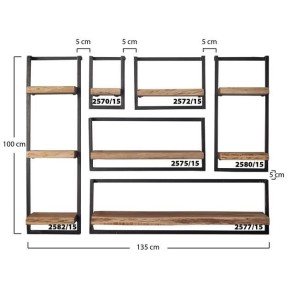 Etagère murale edge L30cm H65cm