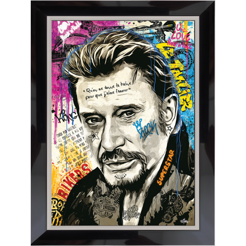 Tableau Johnny Halliday 50x70