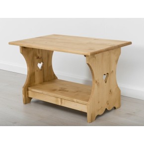 Table basse 70cm 2 cœurs Chamonix