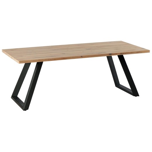 Table repas KENT 200cm blanchie