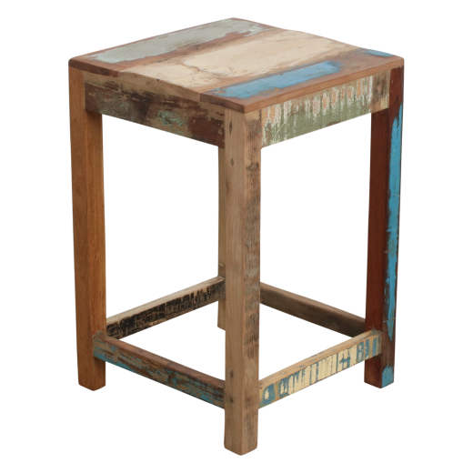 Tabouret bois recyclé