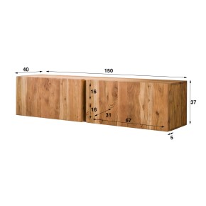 Meuble tv flottant 150cm Block