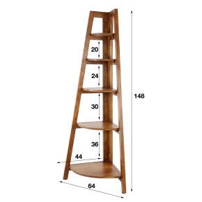 Etagère d'angle pliable