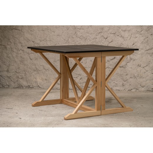 Table extensible "K" frêne massif