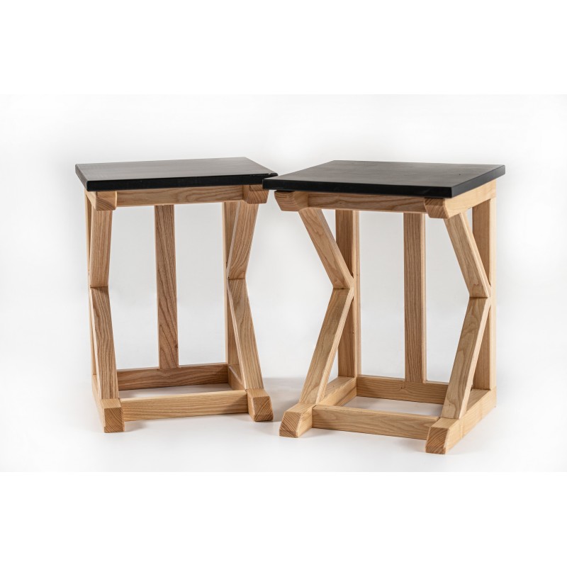 Tabouret "K" frêne massif