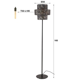 Lampadaire 1L lantern